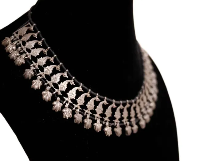 Adjustable Silver Kuchi Dowry Gift Necklace