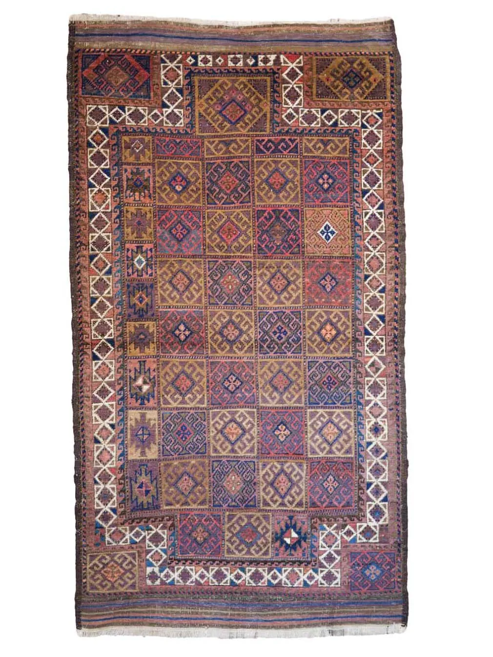 Pile Prayer Rug with Kilim (Flat Woven) Ends