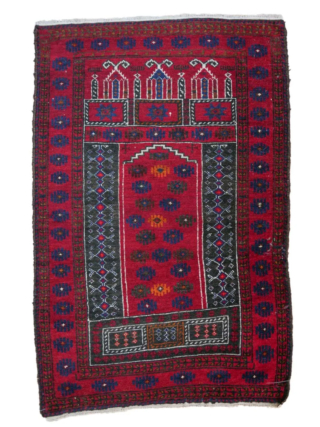 Herat Baluch Pile Prayer Rug