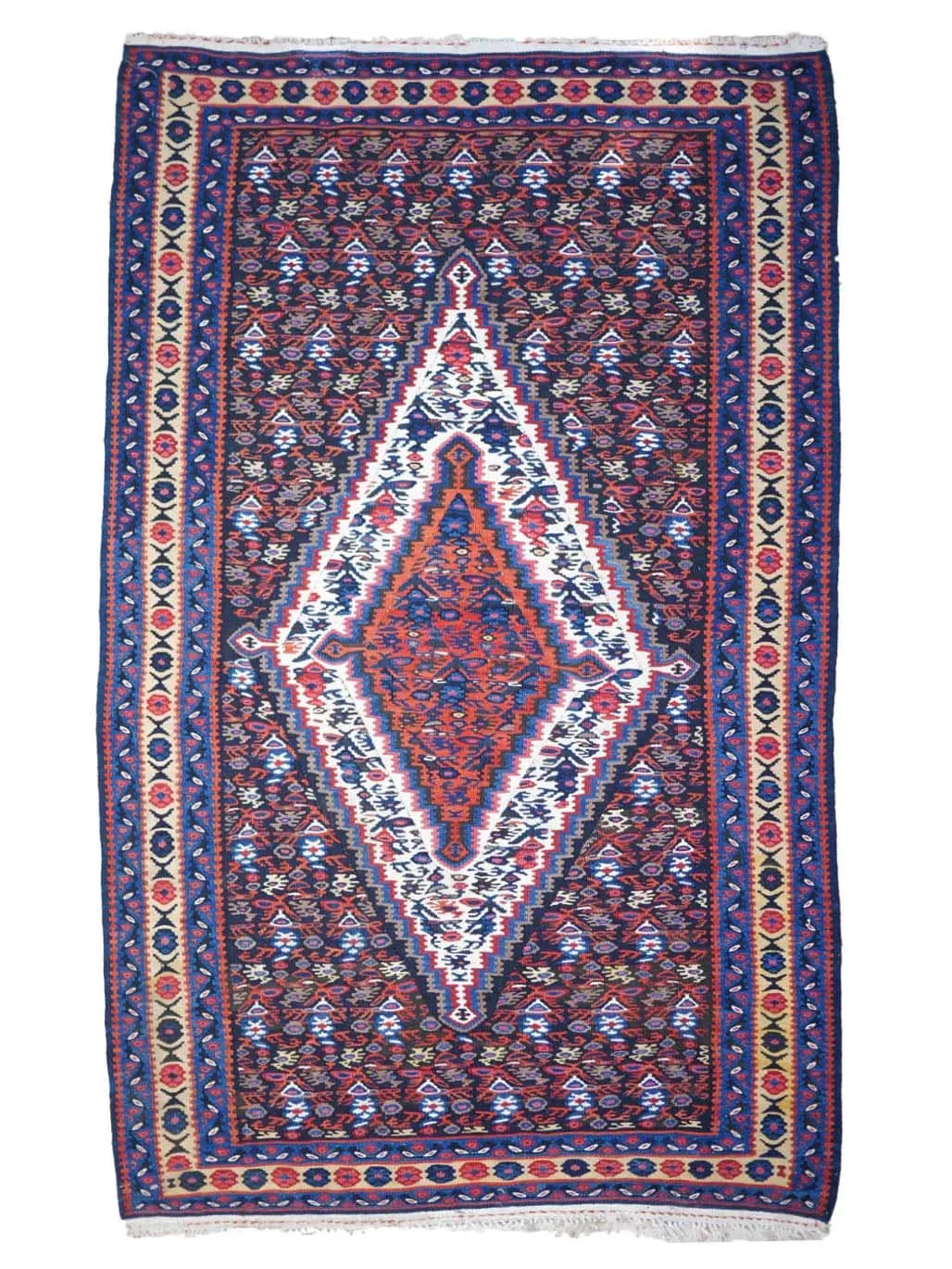 Senah Kilim (Flat Woven) Rug with 2 Identical Sides