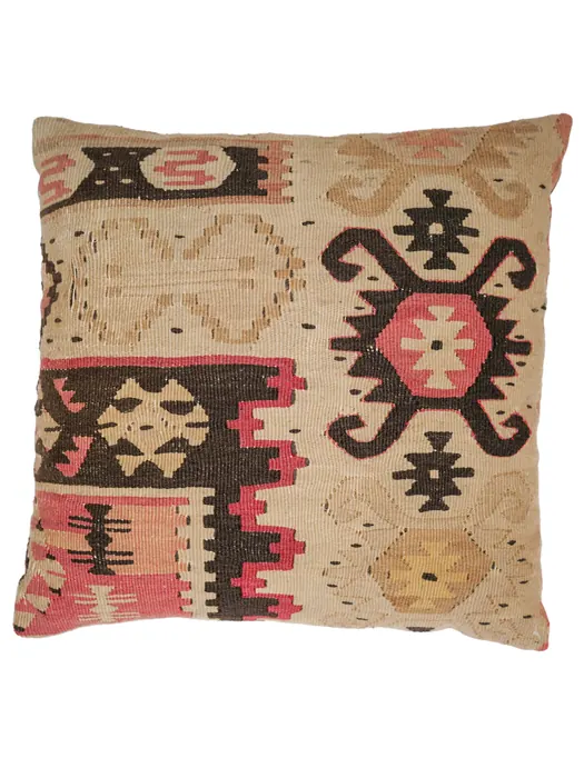 14″ Turkish Kilim Pillow (Star Design)
