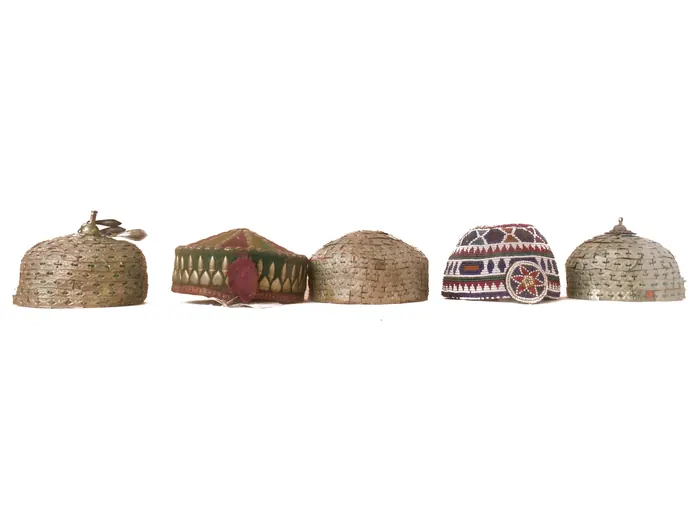 Collection of Hats from Different Villages in Afghanistan